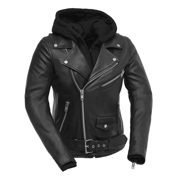 Hooded Leather Jacket